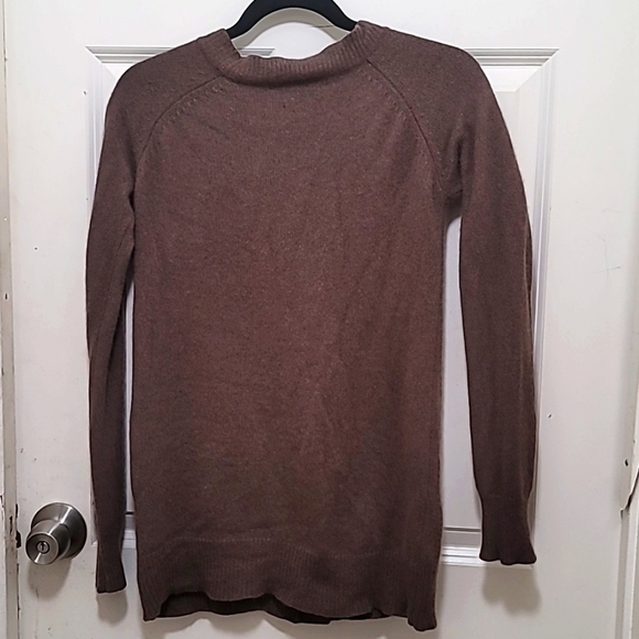 ZARA 100%CASHMERE CARDIGAN BUTTON DOWN V NECK IN BROWN SIZE MEDIUM - Picture 4 of 7